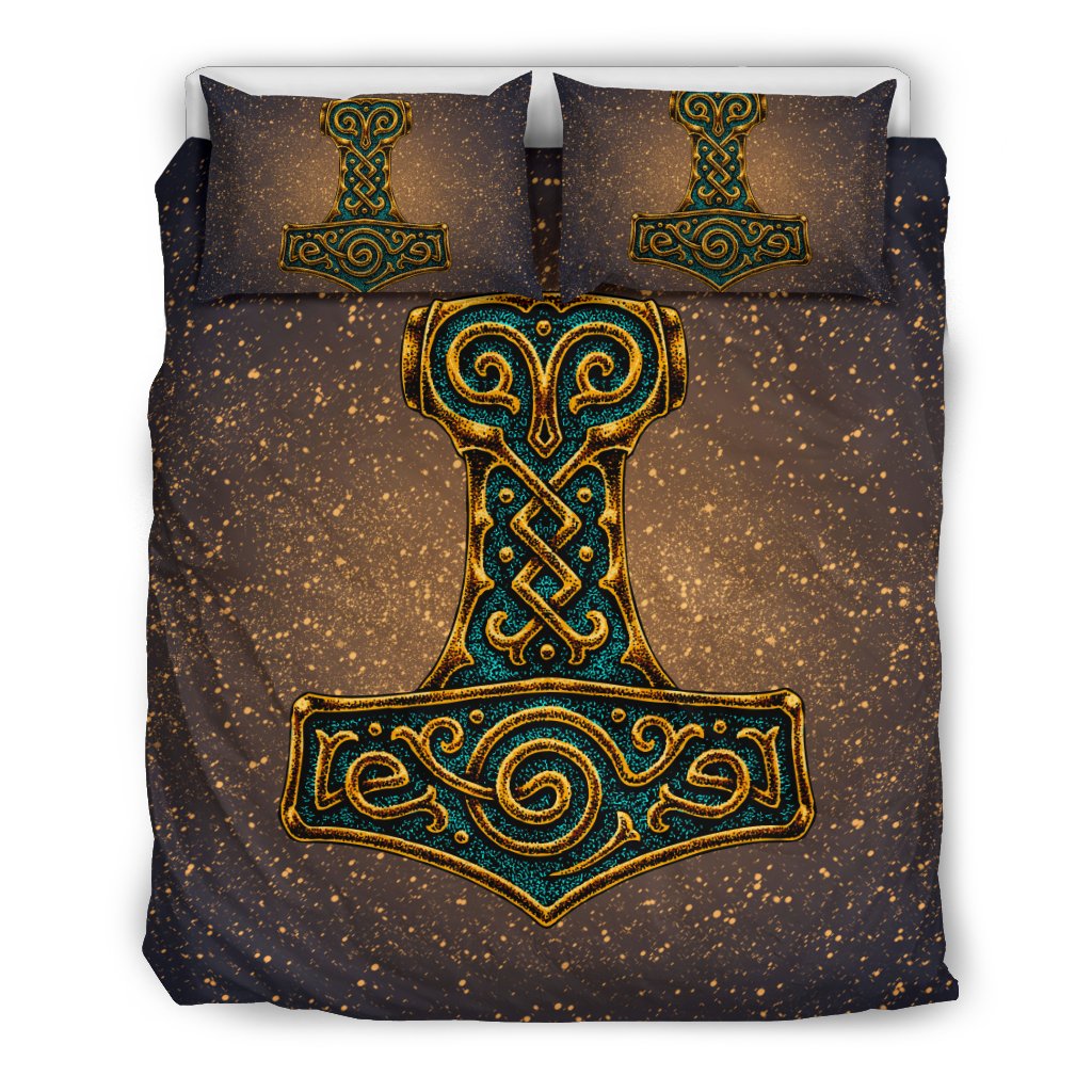 Viking Bedding Set Mjolnir Of Thor