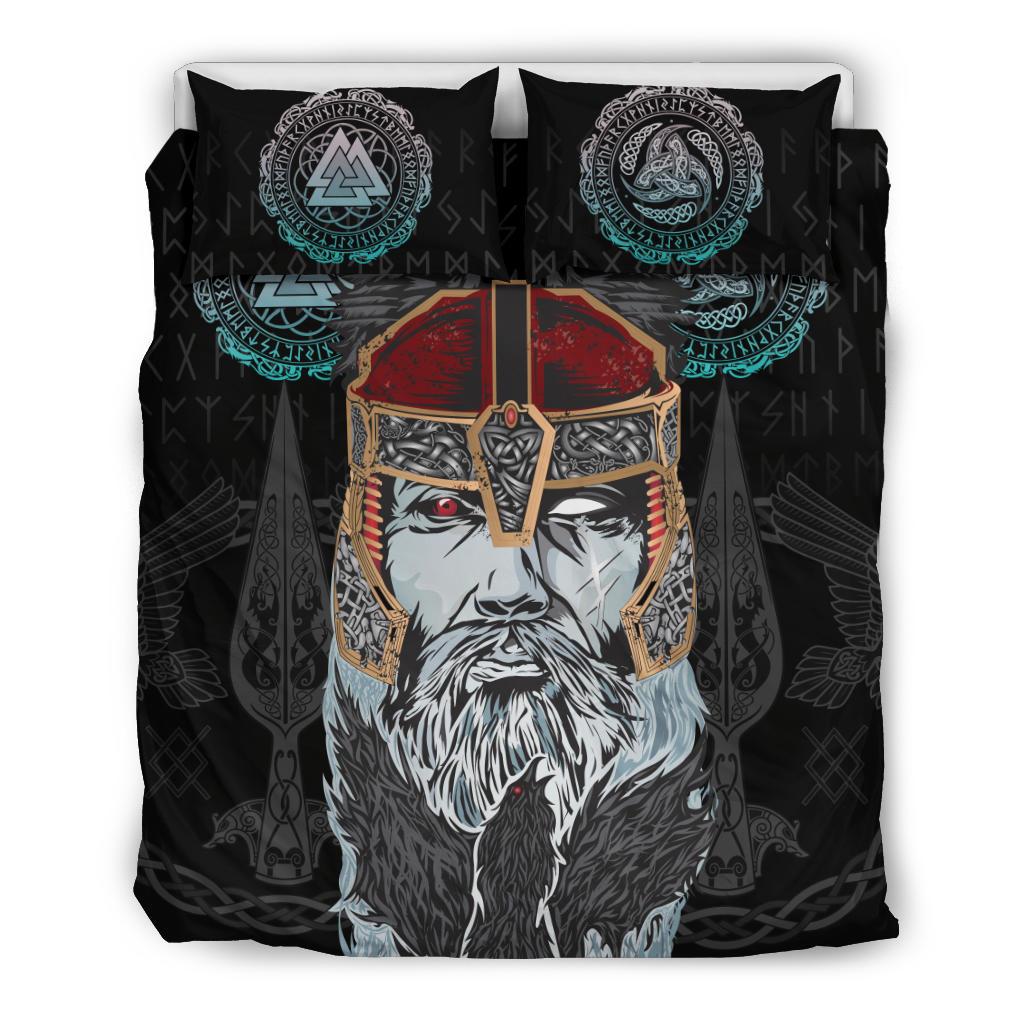 Viking Bedding Set Odin Valknut and Triple Horn