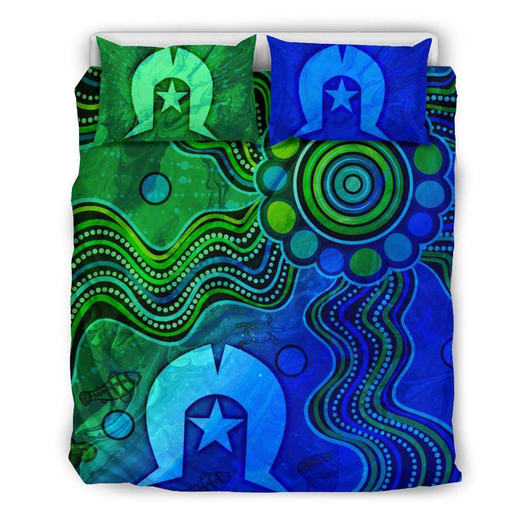 Aboriginal Bedding Set - Torres Strait Islands Flag