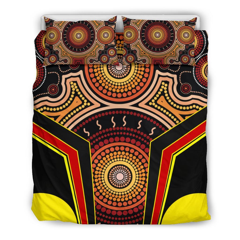 Bedding Set - Aboriginal With Dot Painting Art