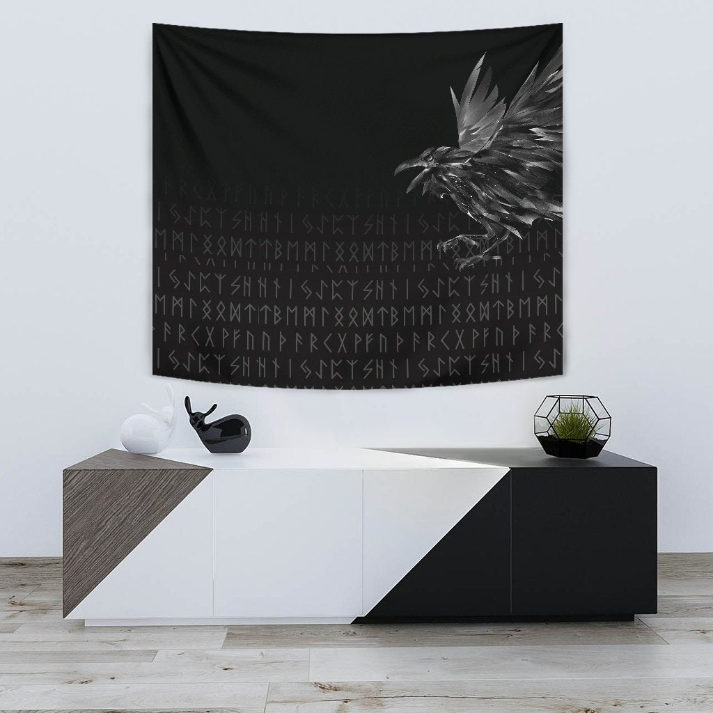 Viking Tapestry The Raven Of Odin Rune