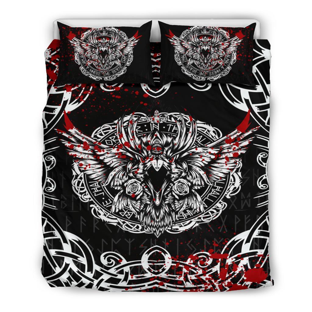 Viking Bedding Set Raven Blood