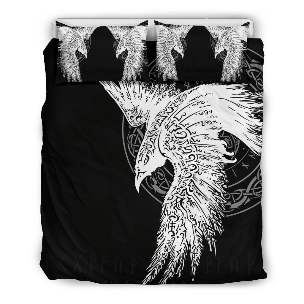 Viking Bedding Set Mystical Raven Tattoo Special Ver02