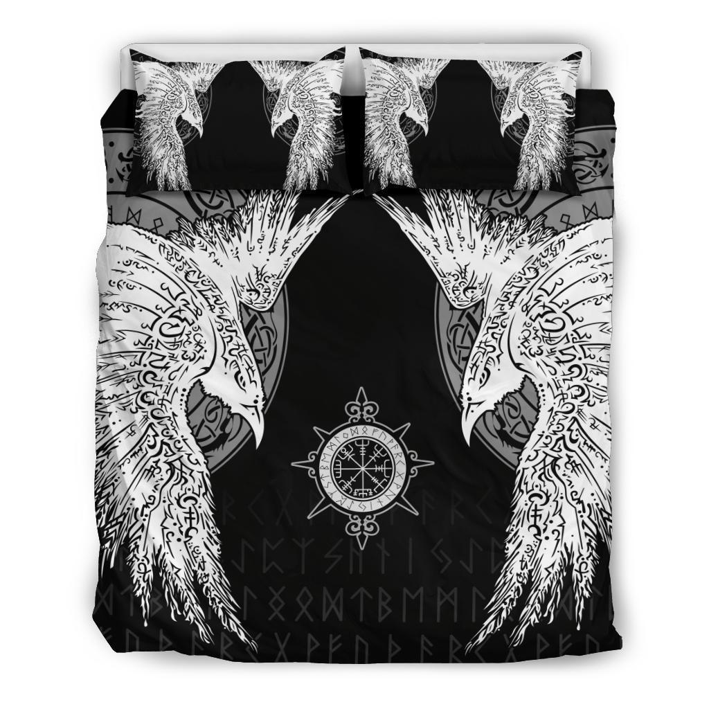 Viking Bedding Set Mystical Raven Tattoo Special Ver01