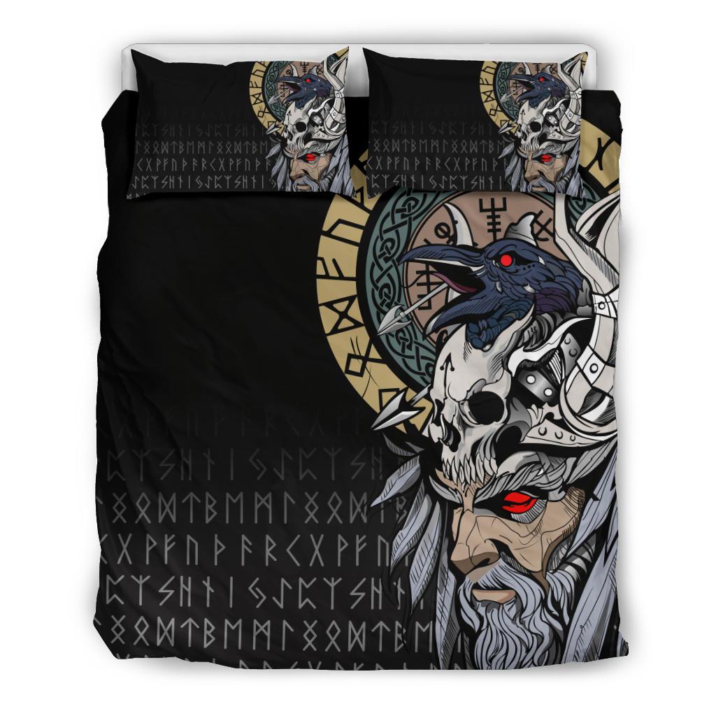 Viking Bedding Set Odin Raven