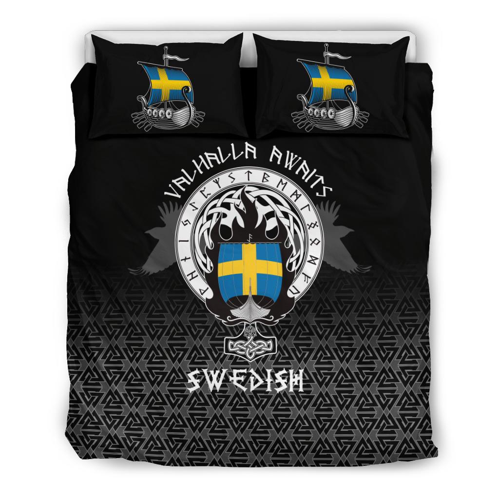 Viking Bedding Set Swedish Drakkar