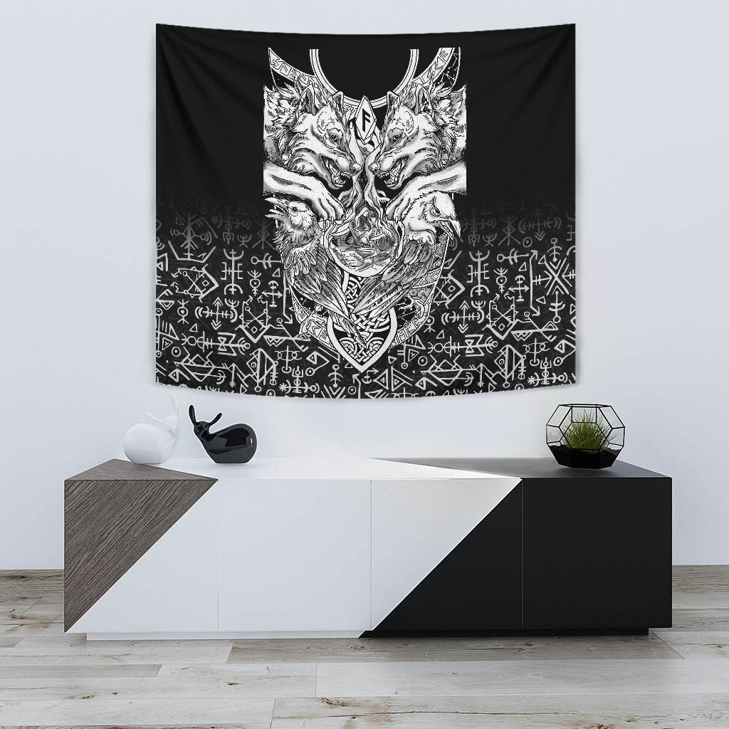 Viking Tapestry Wolf And Raven Special