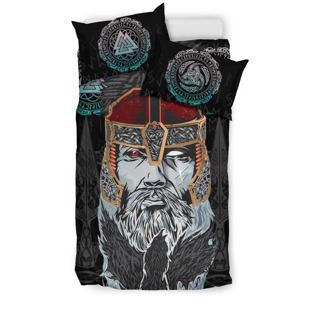 Viking Bedding Set Odin Valknut and Triple Horn