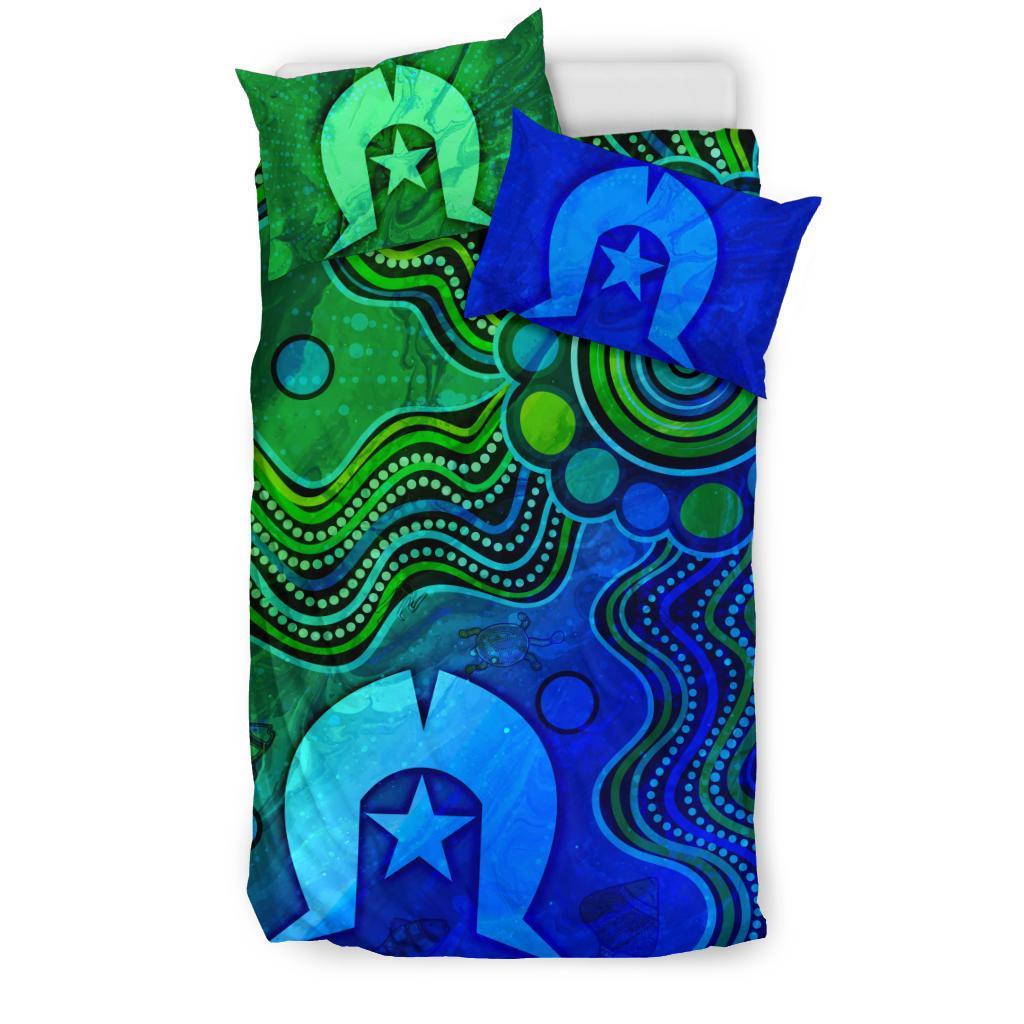 Aboriginal Bedding Set - Torres Strait Islands Flag