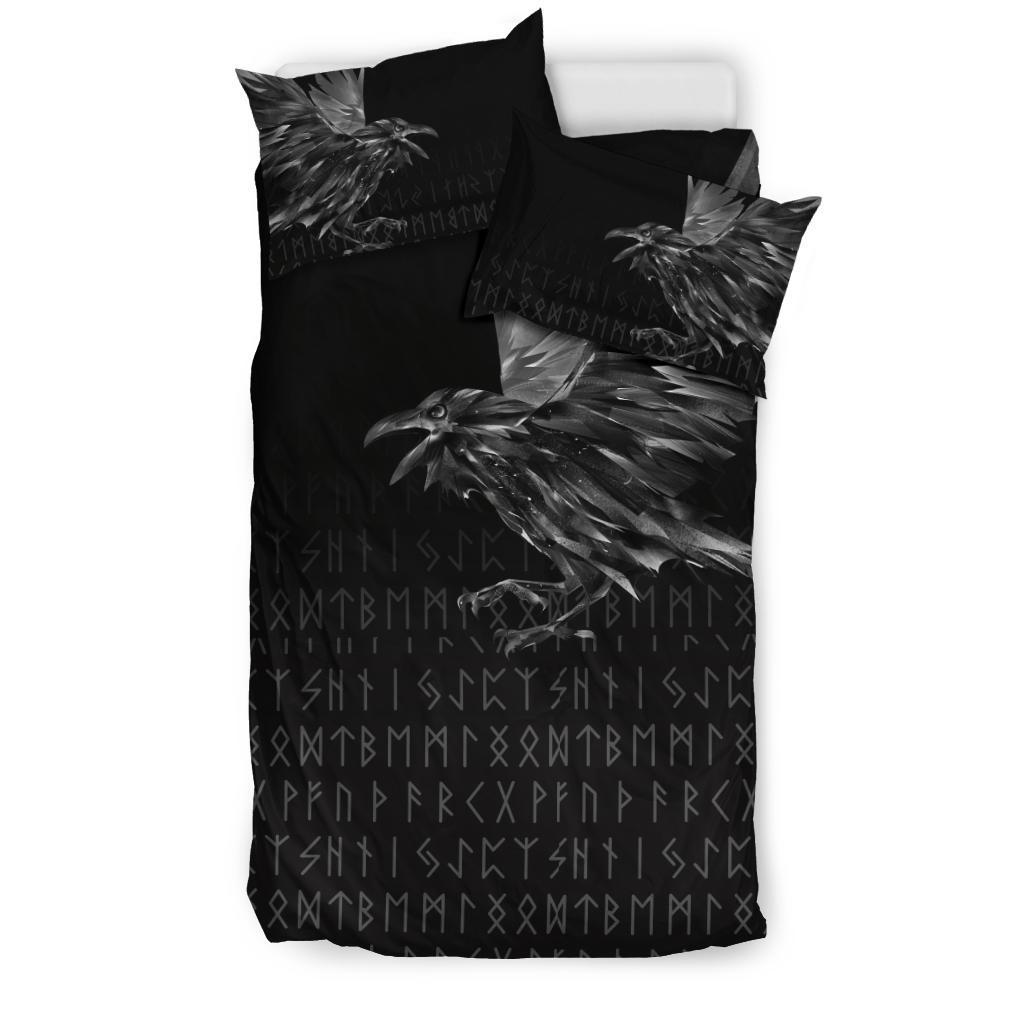 Viking Bedding Set The Raven Of Odin Rune