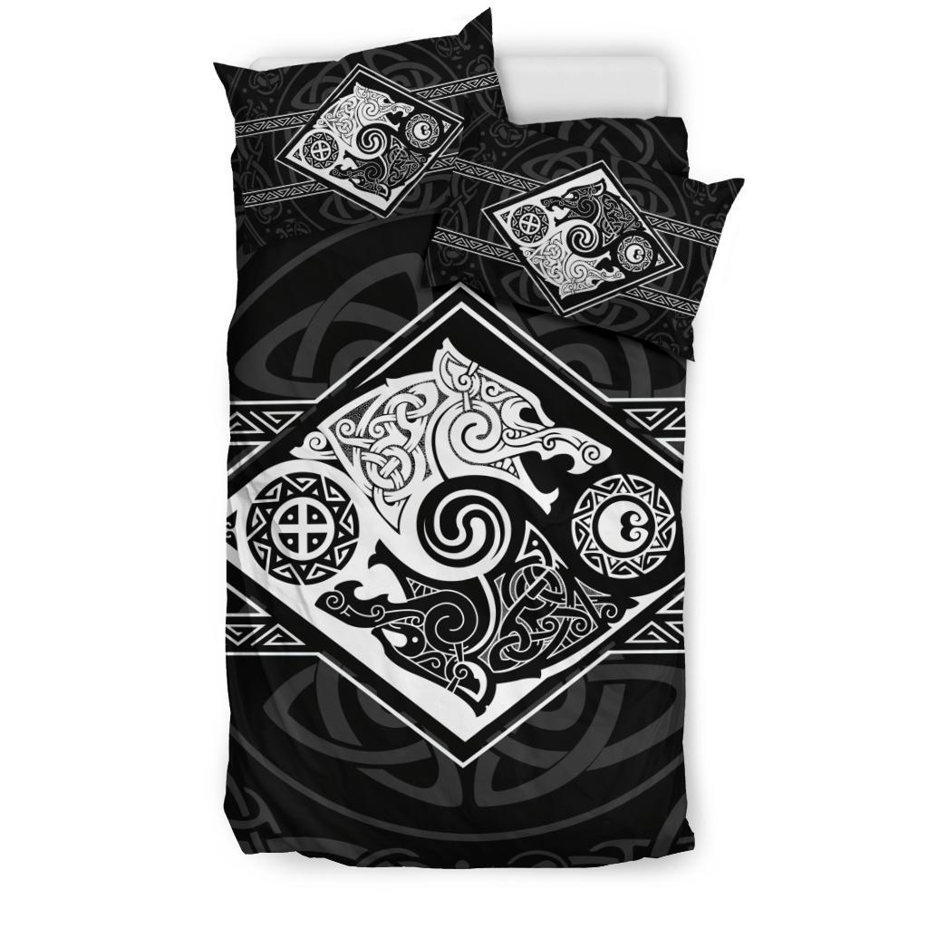 Viking Bedding Set The Wolves Skoll And Hati