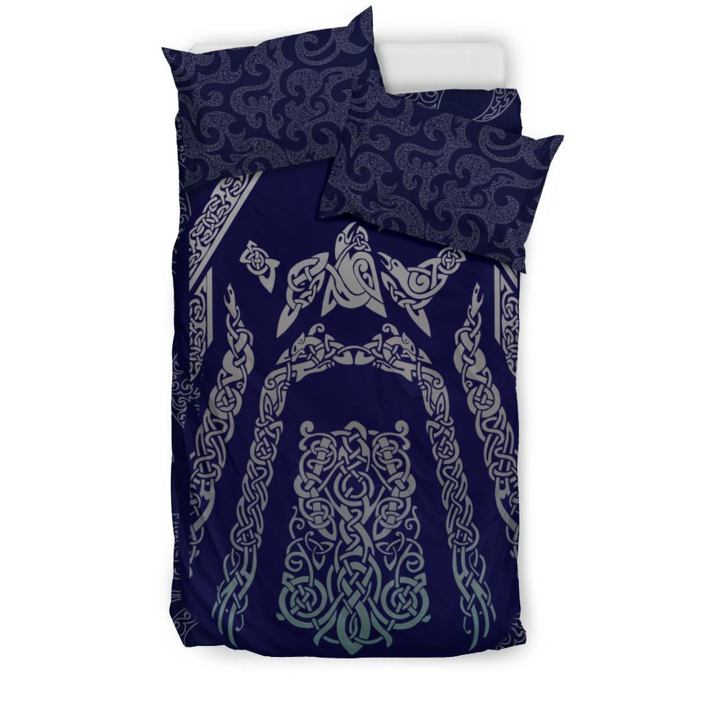 Viking Bedding Set Odin God Tattoo