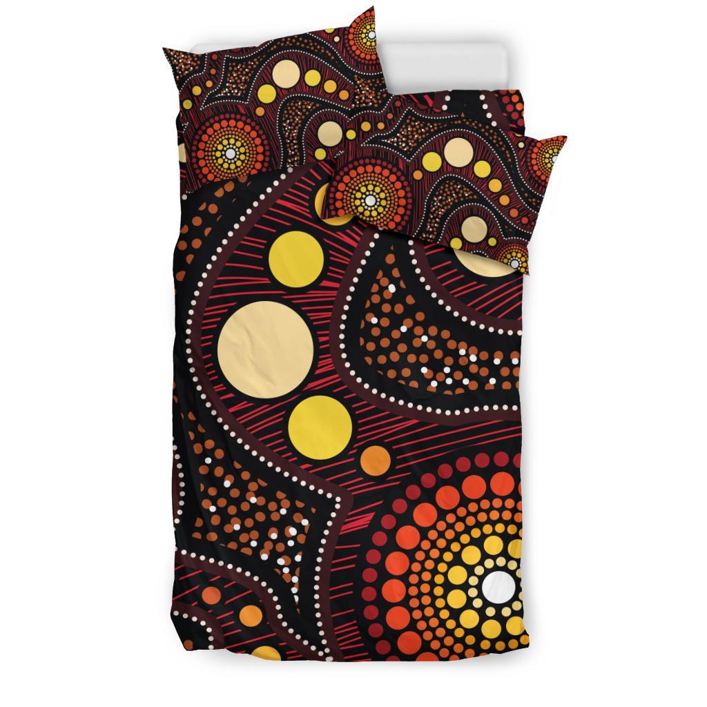 Aboriginal Bedding Set - Aboriginal Art Ver01