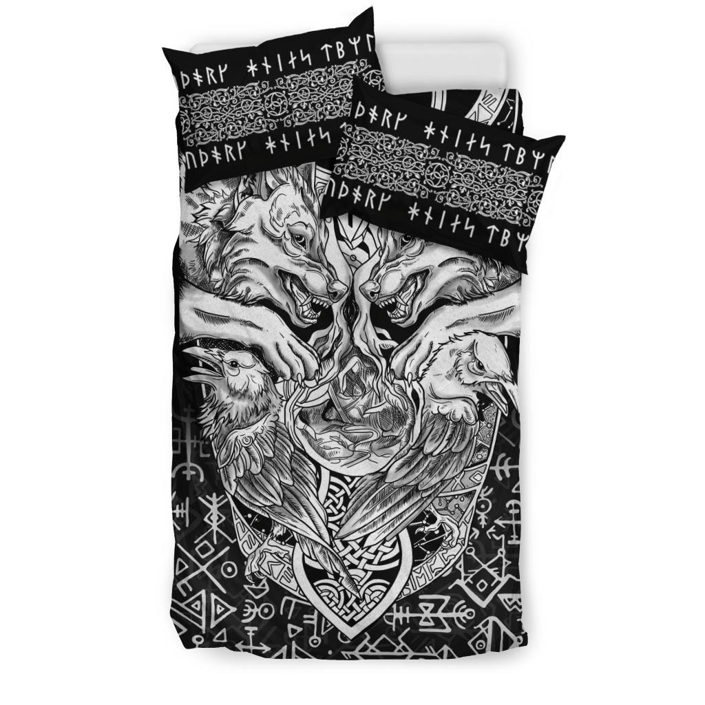 Viking Bedding Set Wolf And Raven Special