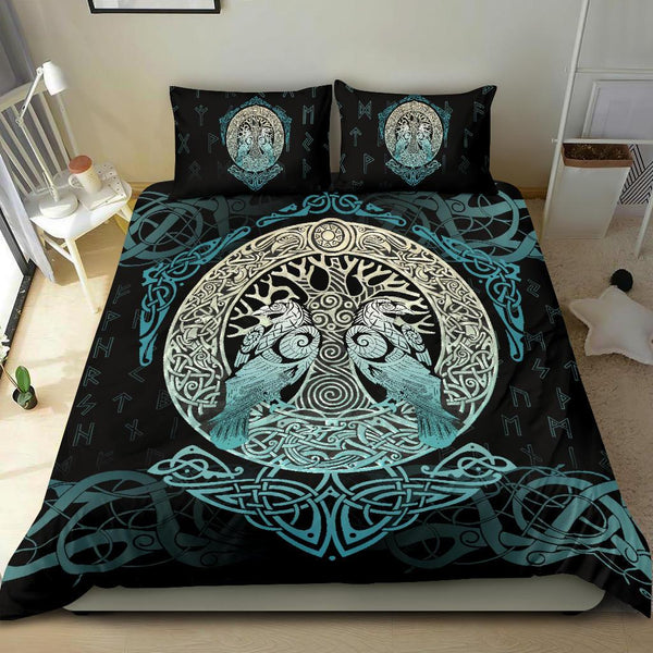 Viking Bedding Set Yggdrasil and Ravens