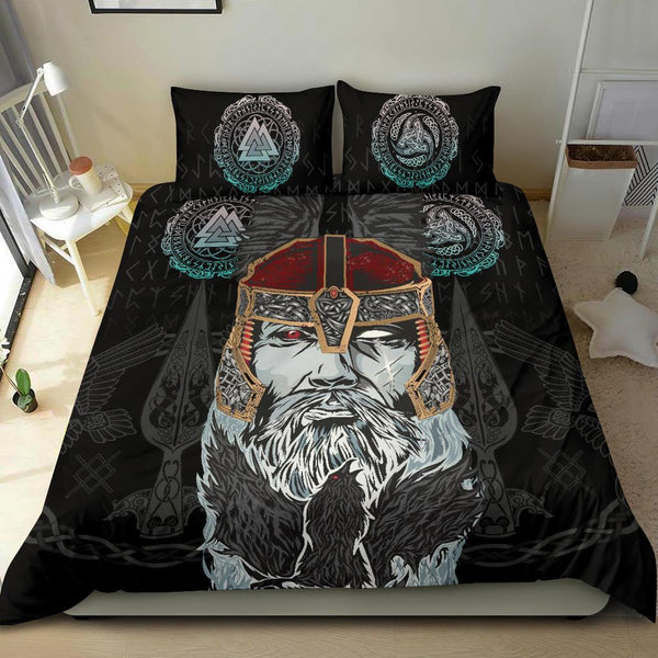 Viking Bedding Set Odin Valknut and Triple Horn