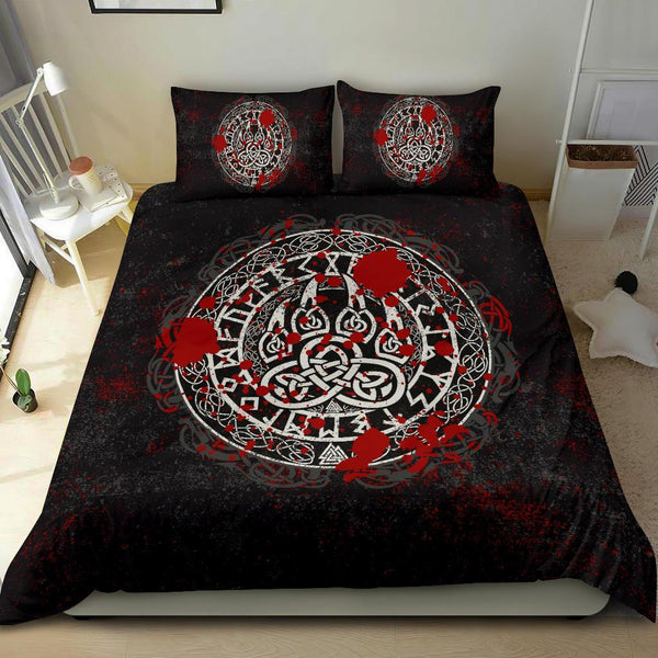 Viking Bedding Set Viking Bear Claws Blood Tattoo