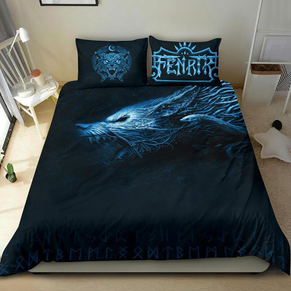 Viking Bedding Set Fenrir Wolf