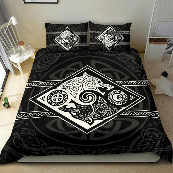 Viking Bedding Set The Wolves Skoll And Hati