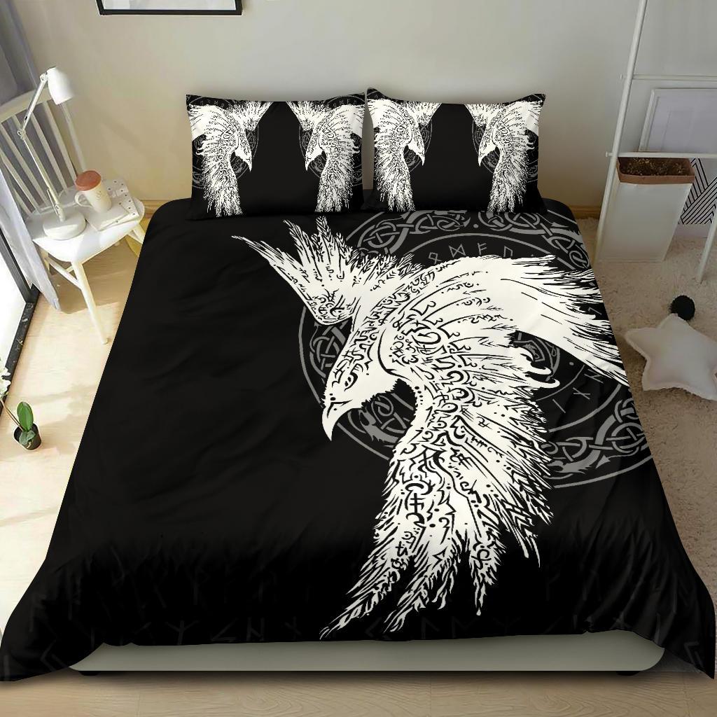 Viking Bedding Set Mystical Raven Tattoo Special Ver02