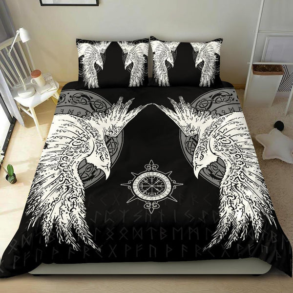 Viking Bedding Set Mystical Raven Tattoo Special Ver01