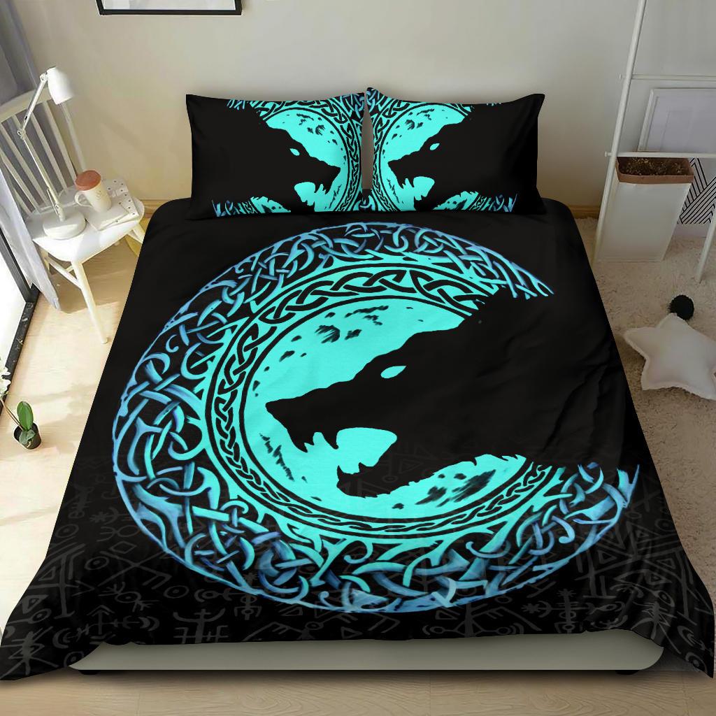 Viking Bedding Set Fenrir Norse Wolf Style