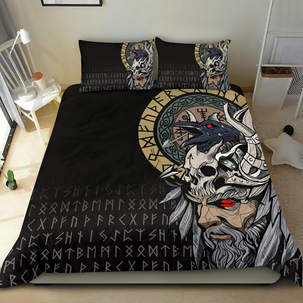 Viking Bedding Set Odin Raven