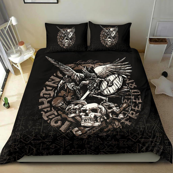 Viking Bedding Set Warrior Tattoo Odin