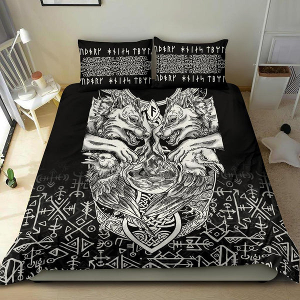 Viking Bedding Set Wolf And Raven Special