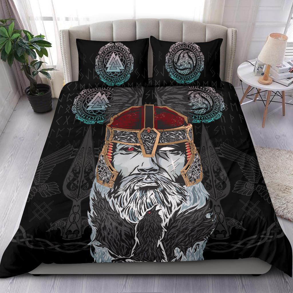 Viking Bedding Set Odin Valknut and Triple Horn