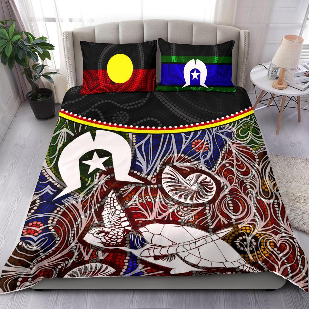 Bedding Set - Aboriginal Dot In NAIDOC Week 2022 Style