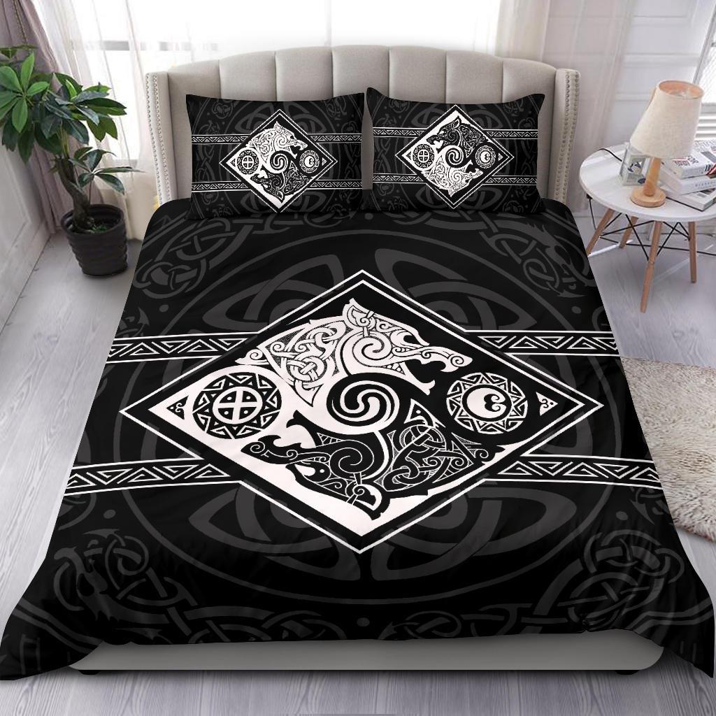 Viking Bedding Set The Wolves Skoll And Hati