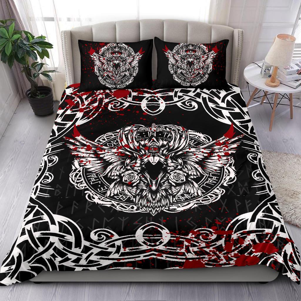 Viking Bedding Set Raven Blood