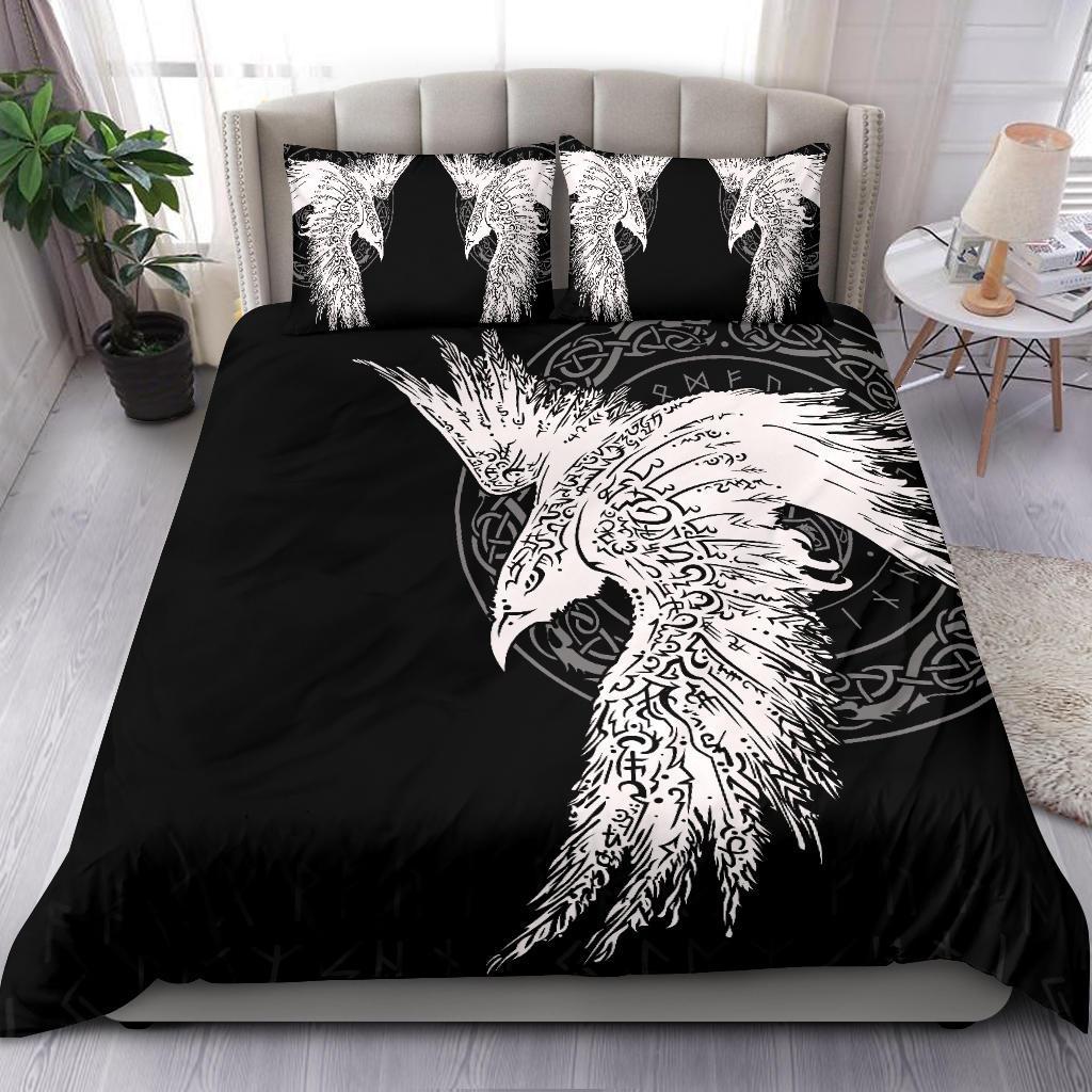 Viking Bedding Set Mystical Raven Tattoo Special Ver02