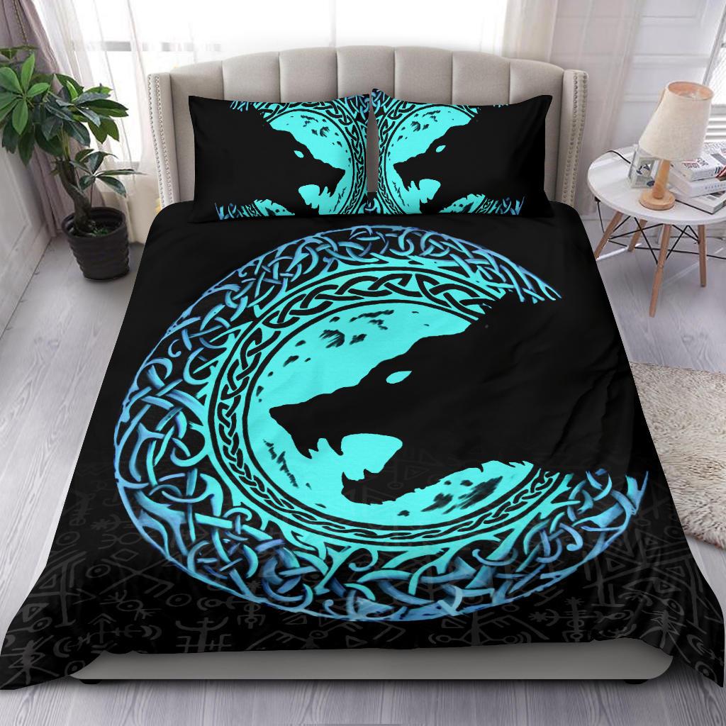 Viking Bedding Set Fenrir Norse Wolf Style