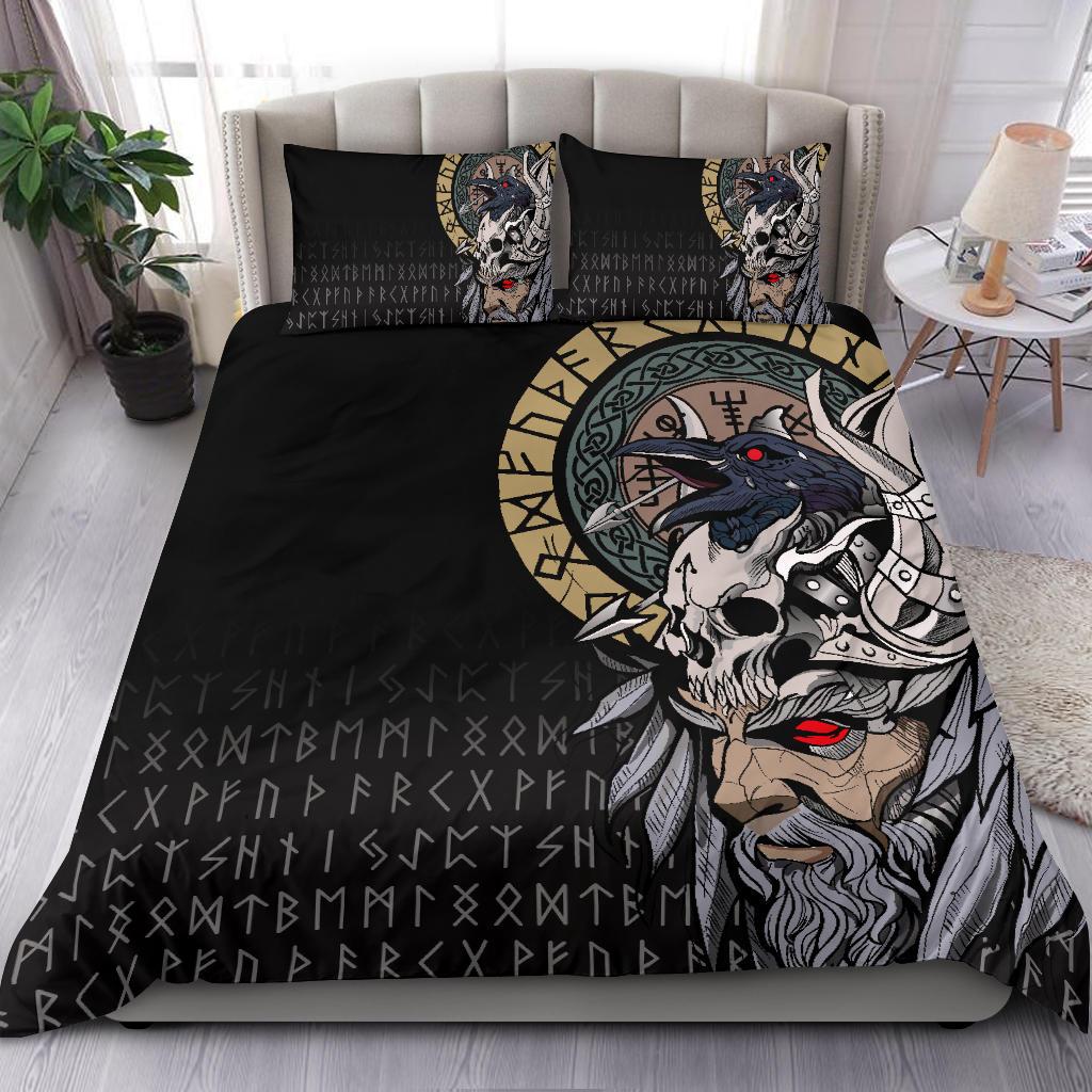 Viking Bedding Set Odin Raven