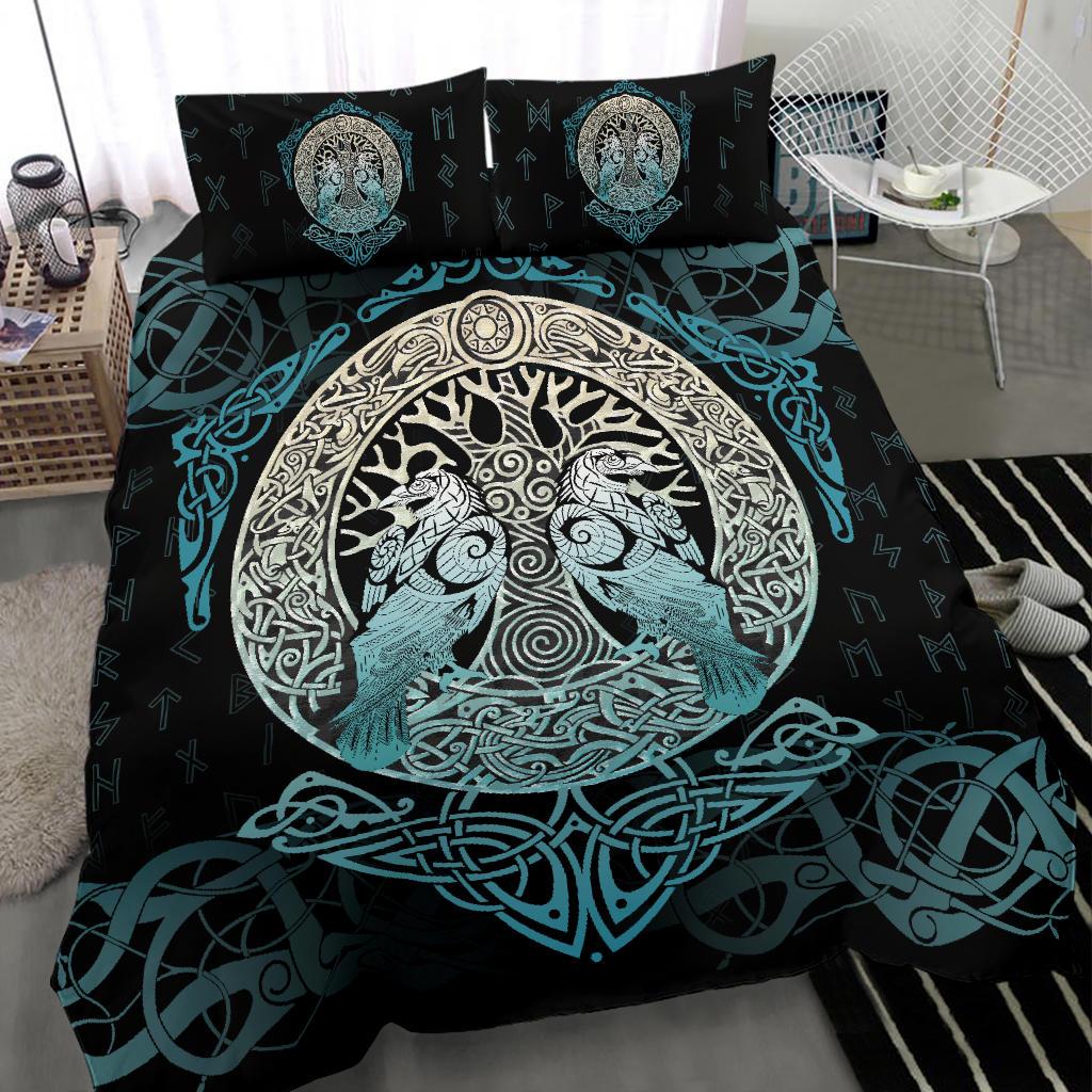 Viking Bedding Set Yggdrasil and Ravens