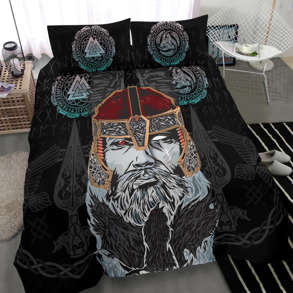 Viking Bedding Set Odin Valknut and Triple Horn