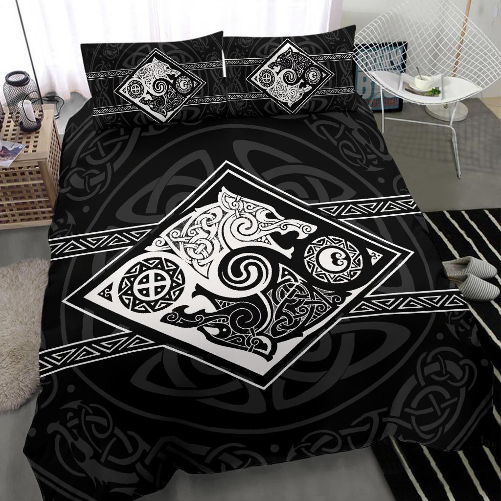 Viking Bedding Set The Wolves Skoll And Hati