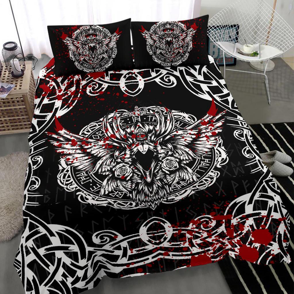 Viking Bedding Set Raven Blood