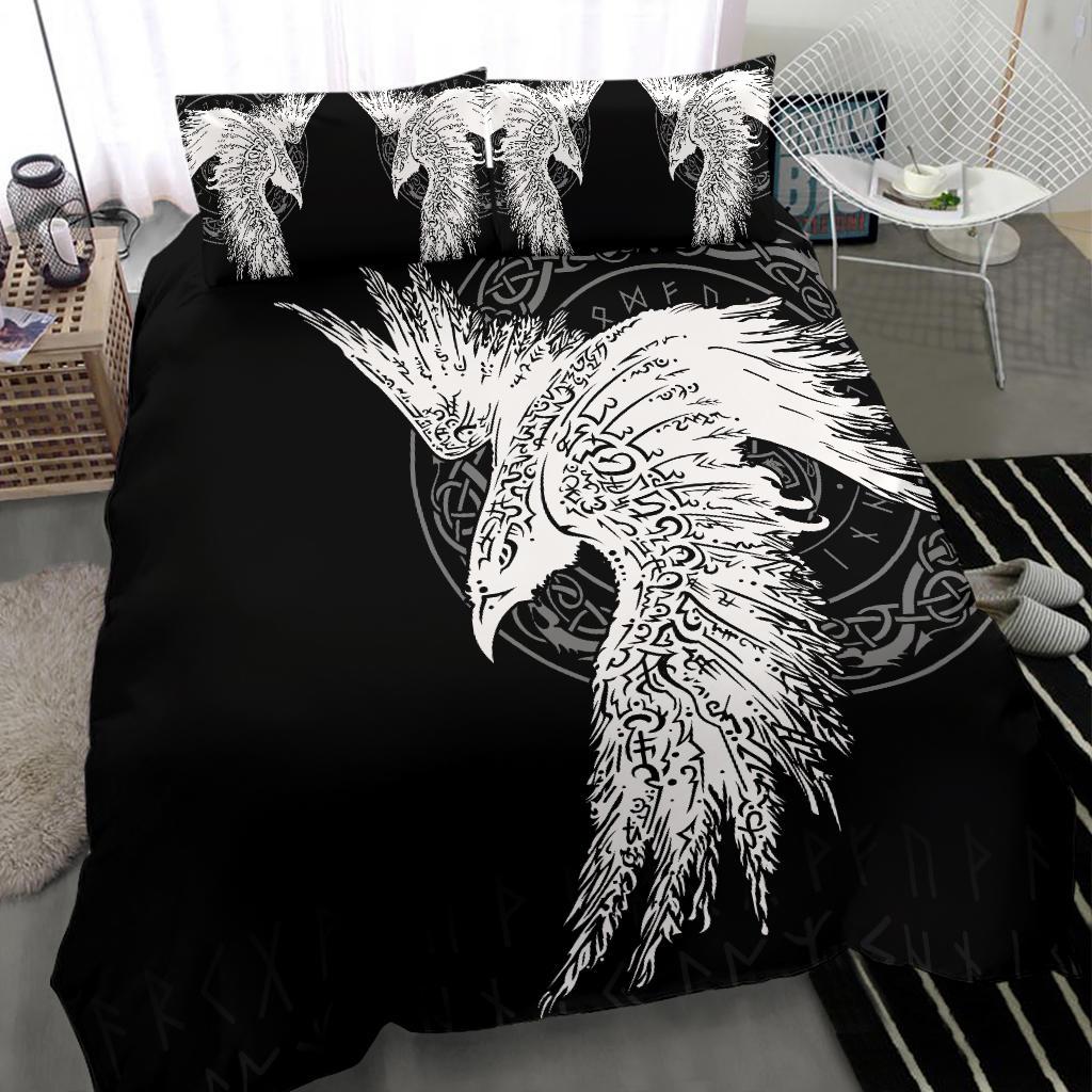 Viking Bedding Set Mystical Raven Tattoo Special Ver02