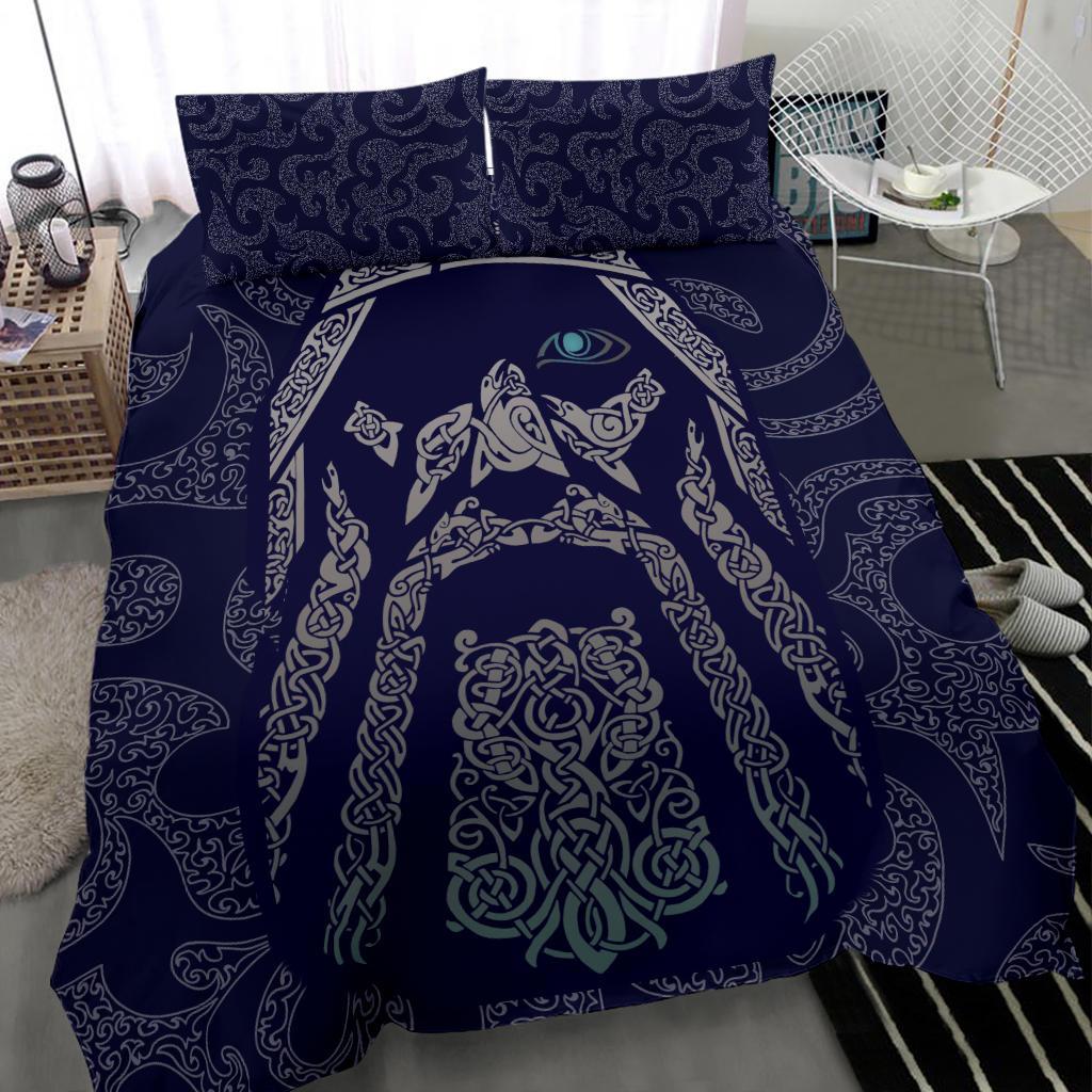 Viking Bedding Set Odin God Tattoo