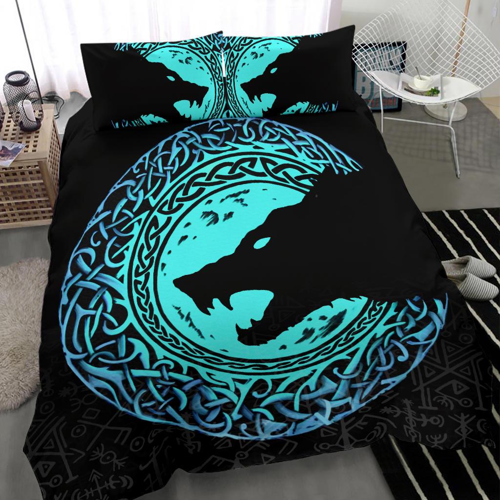 Viking Bedding Set Fenrir Norse Wolf Style