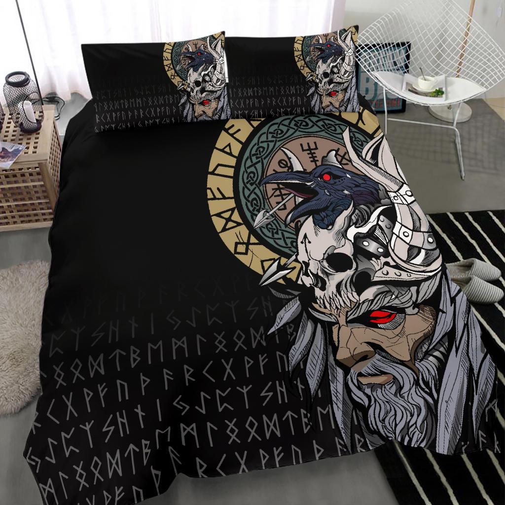 Viking Bedding Set Odin Raven