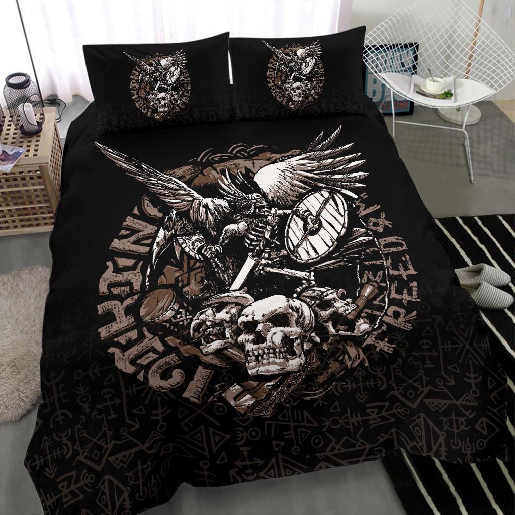 Viking Bedding Set Warrior Tattoo Odin