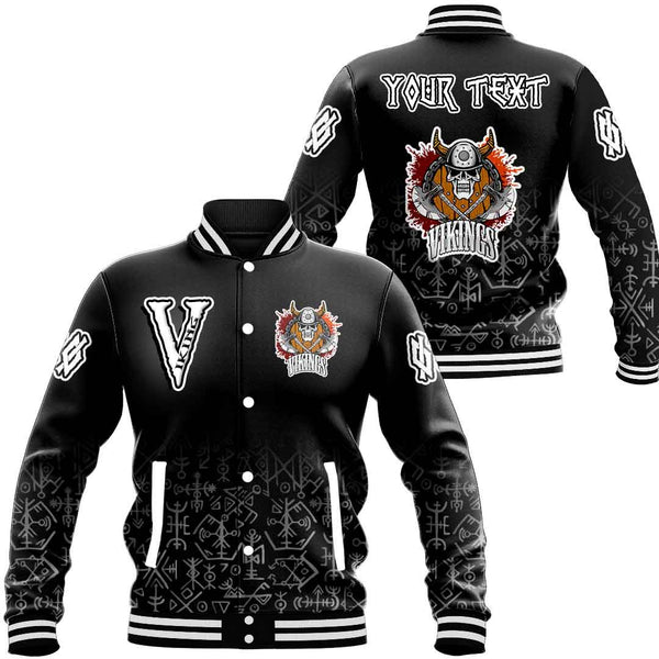 Custom Viking Baseball Jacket Asgard Vikings