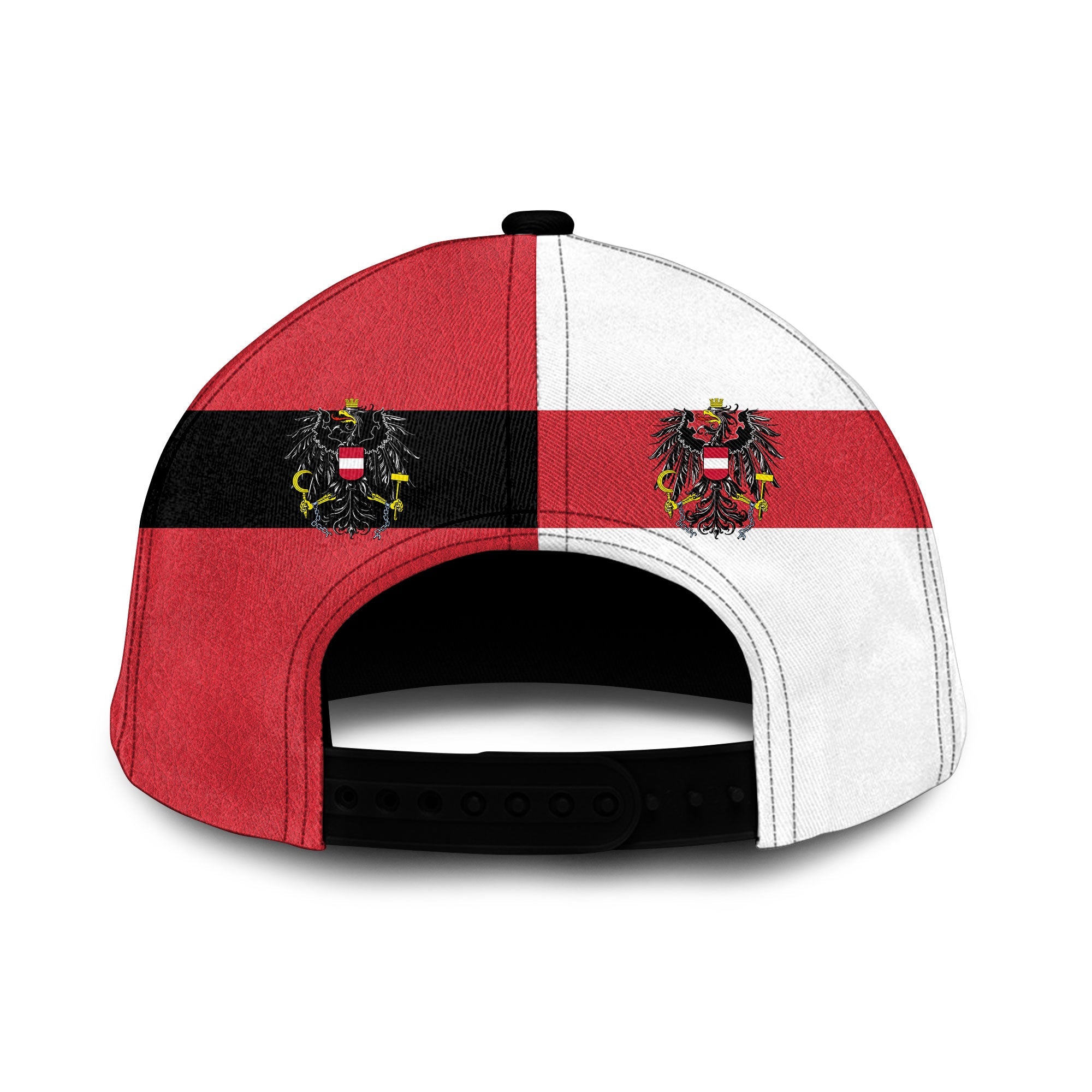 Austria Classic Cap Flag & Coat Of Arms Leather Style