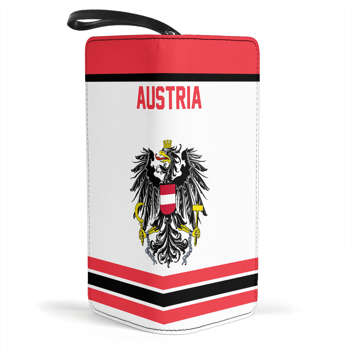 Austria Clutch Purse Flag & Coat Of Arms Hockey Style