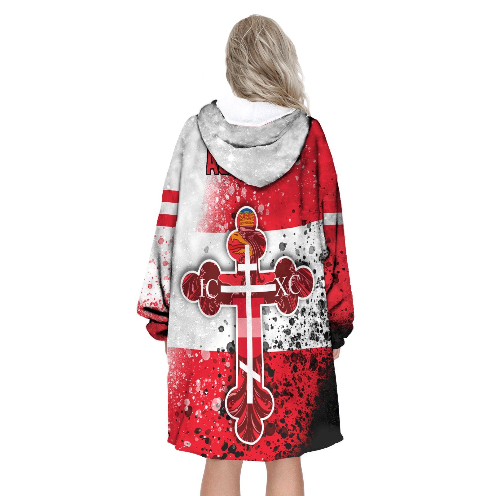 Austria Snug Hoodie Flag & Coat Of Arms Orthodox Style