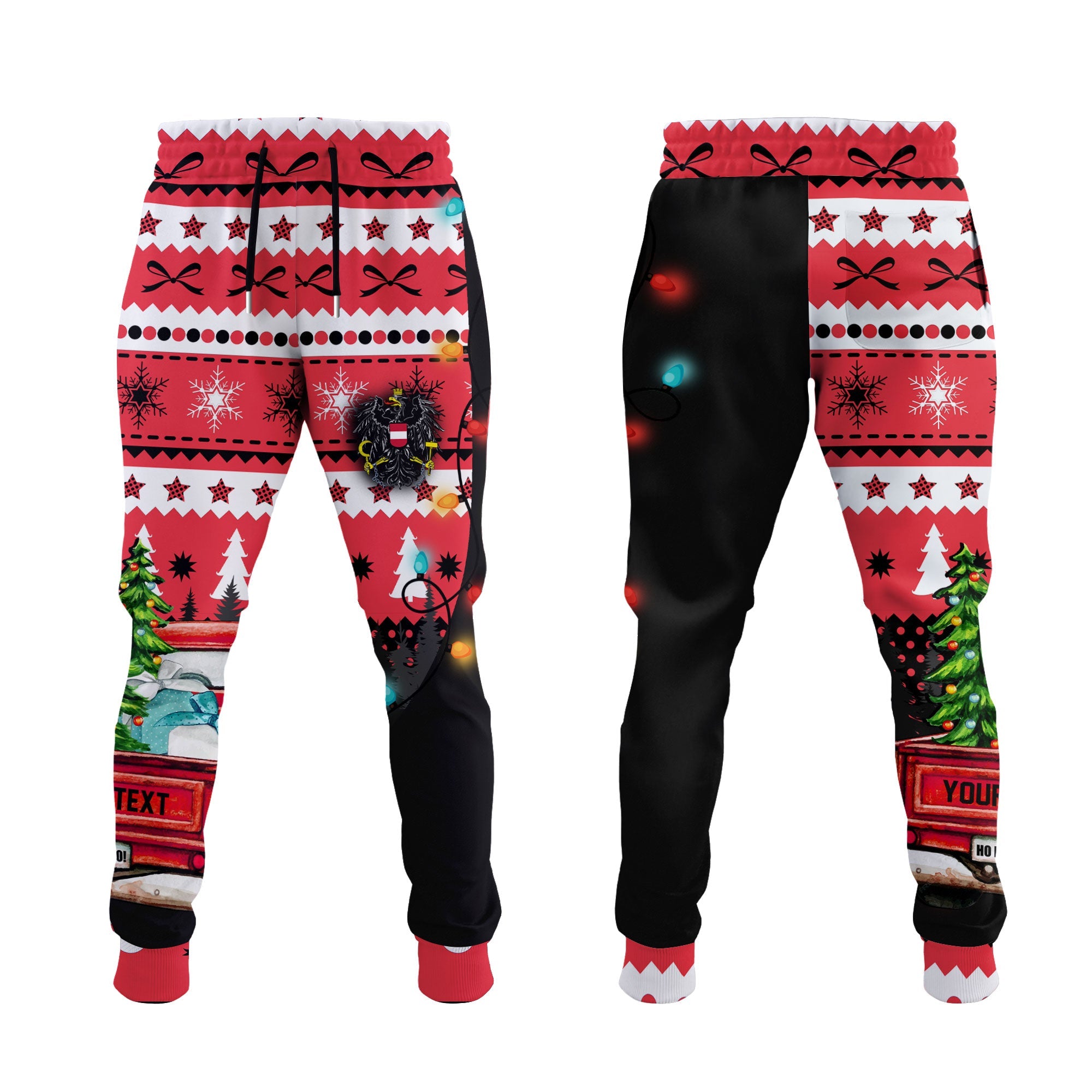 Austria Jogger Pant Coat Of Arms Christmas Style